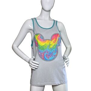 Men’s Disney Tie Dye Mickey Mouse Tank Top (M)